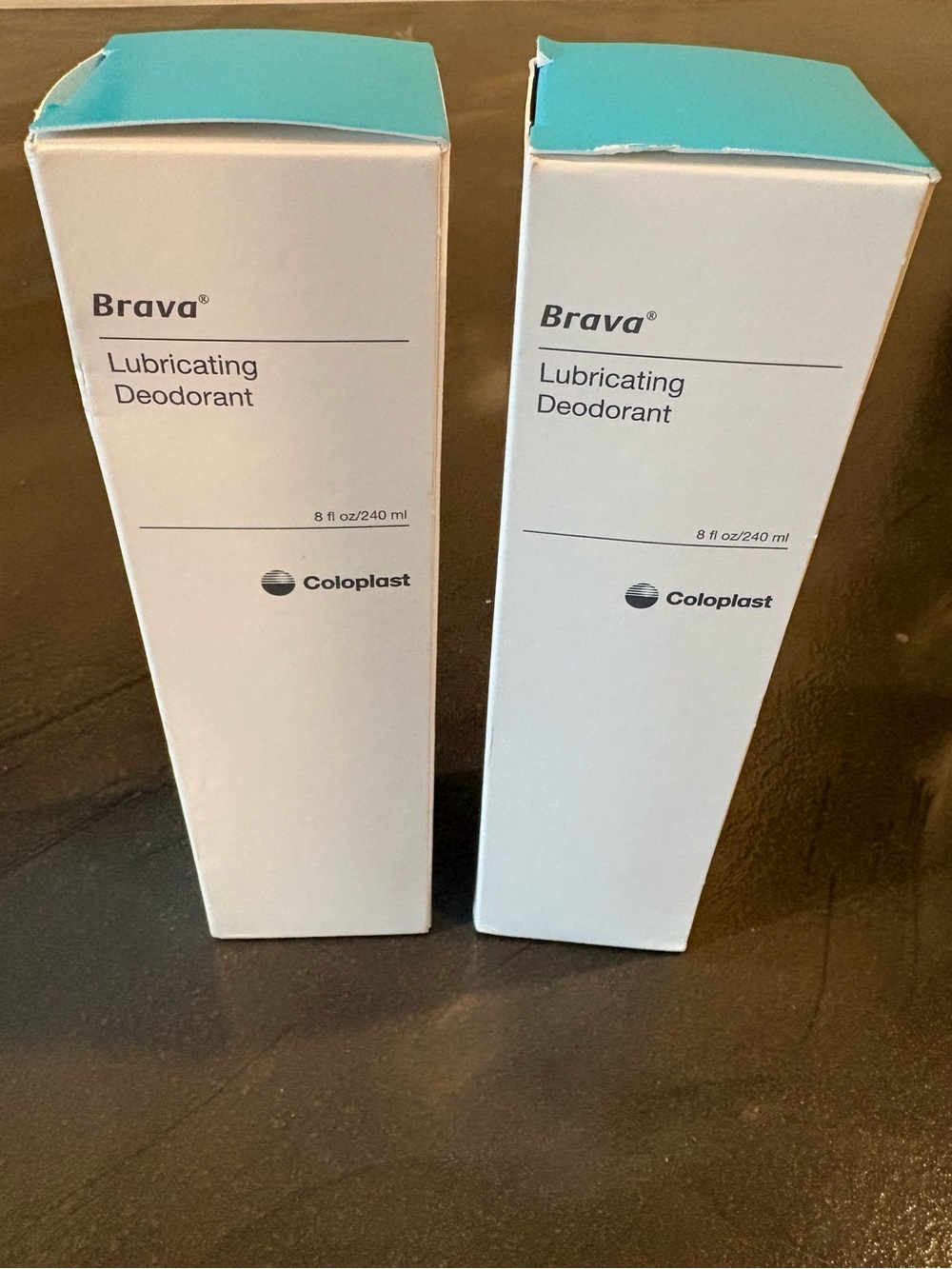 Coloplast Brava Lubricating Deodorant 2 New Bottles 8 oz Exp. 2027 Ref.# 12061